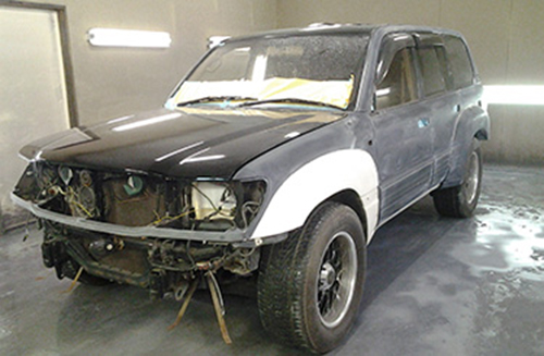 ルーフはでかくて大変ですがペーパー仕上げがPOINT