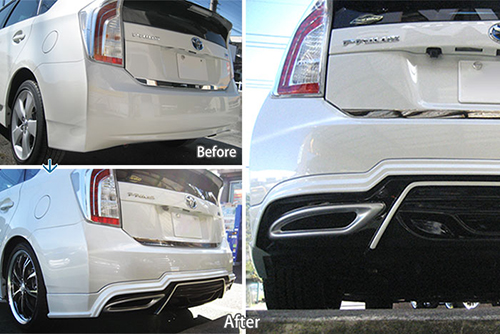 エアロ：WALD　3点キットカスタム　ドレスアップ