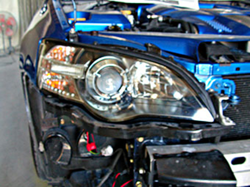 ヘットライトペイント 施工前