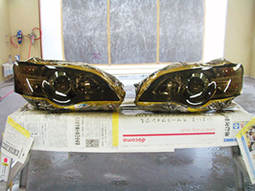 ヘットライトペイント 施工後