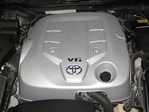 エンジンカバーペイント 施工作業